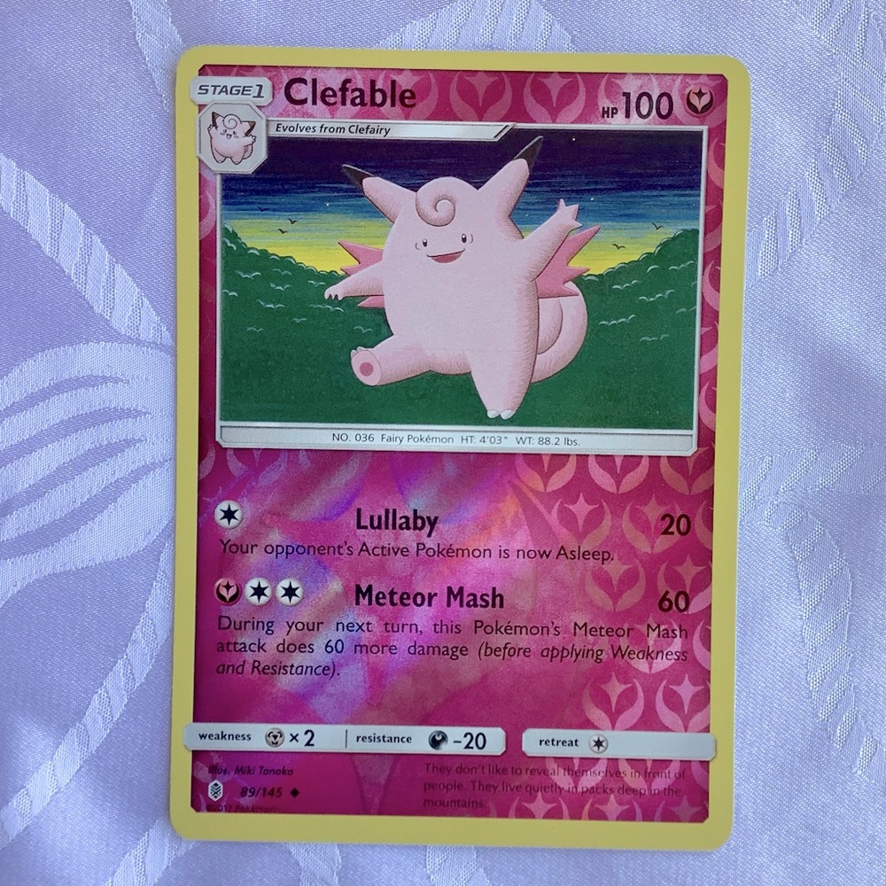 Pokémon Card Clefable Guardians Rising